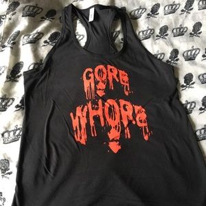 Gore, goth, horror, racerback Tank top
